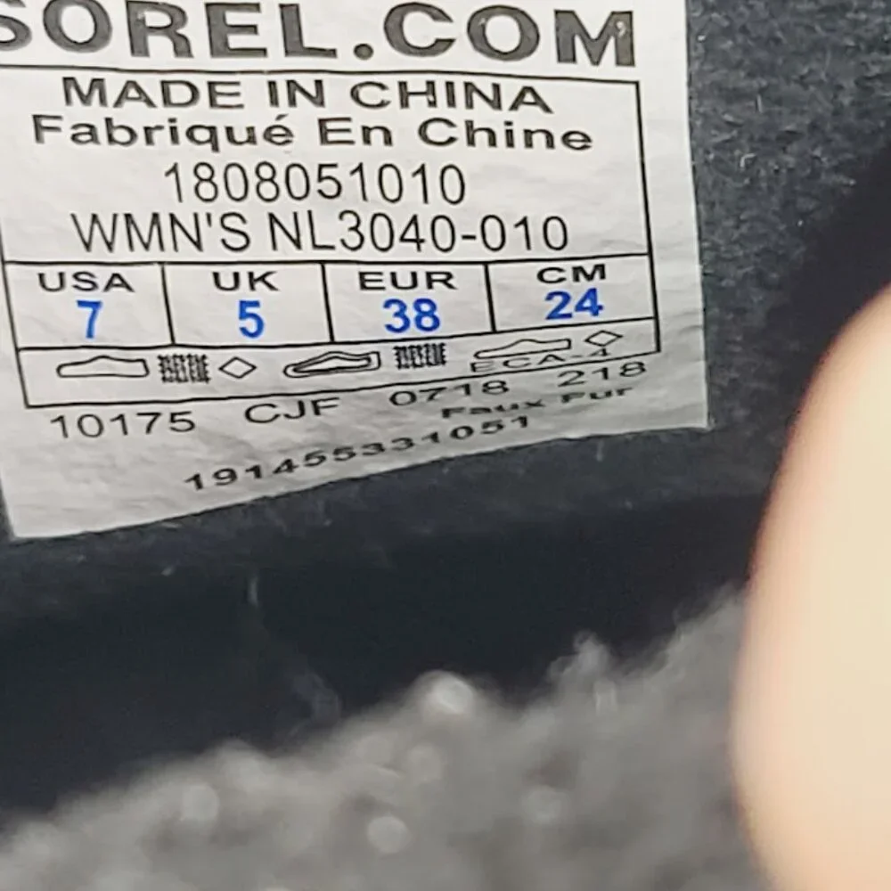 Sorel women black